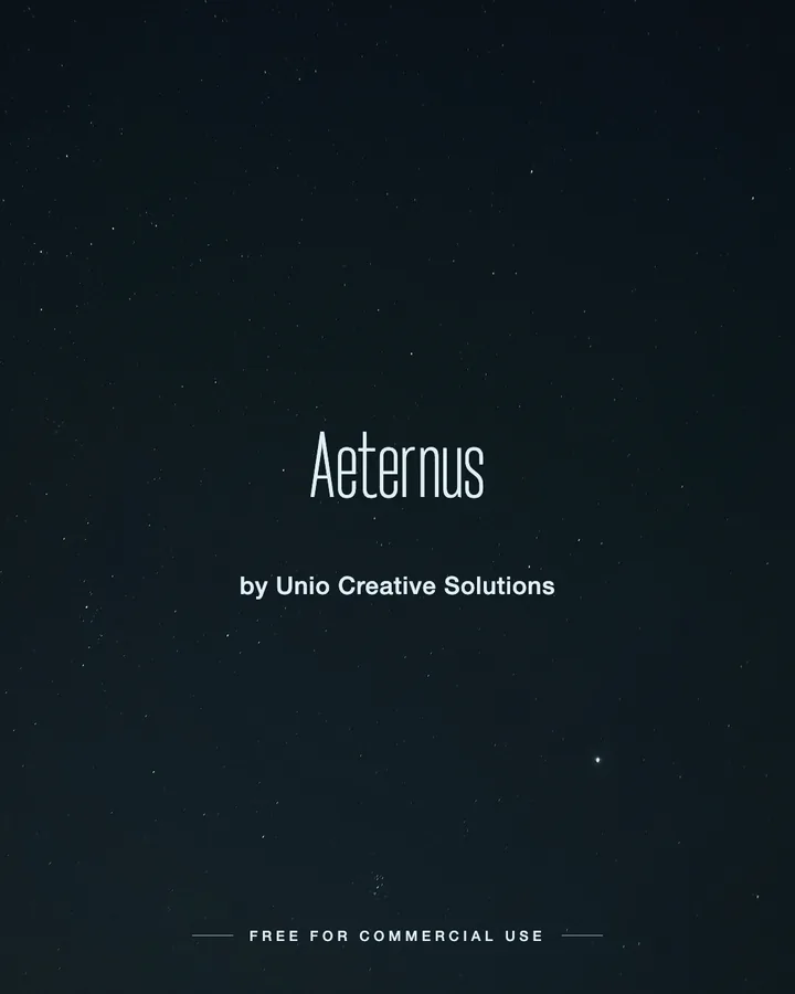 Aeternus font by Unio Creative Solutions