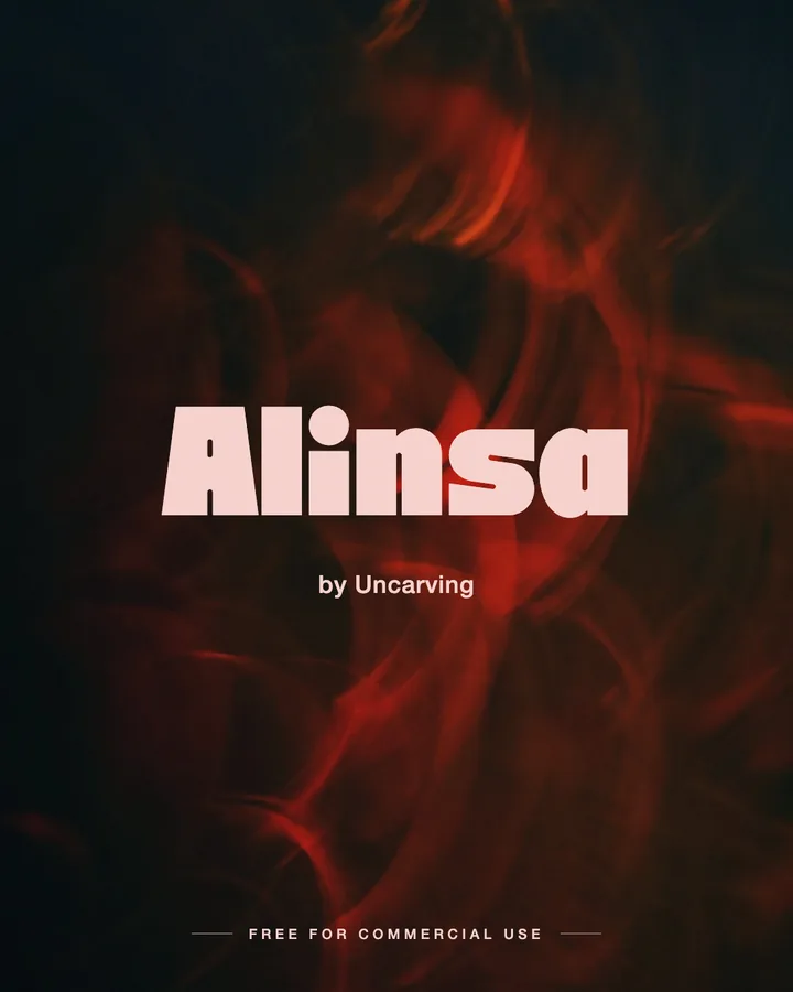 Alinsa font by Uncarving