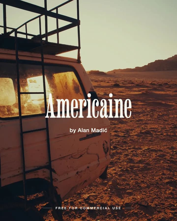 Americaine font by Alan Madić
