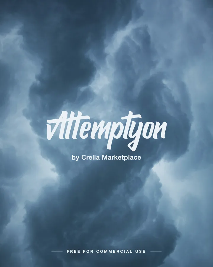 Attemptyon font by Crella Marketplace