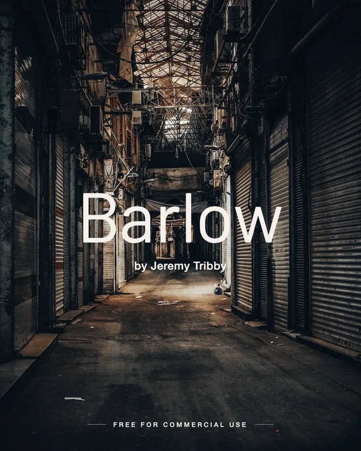 Barlow font by Jeremy Tribby