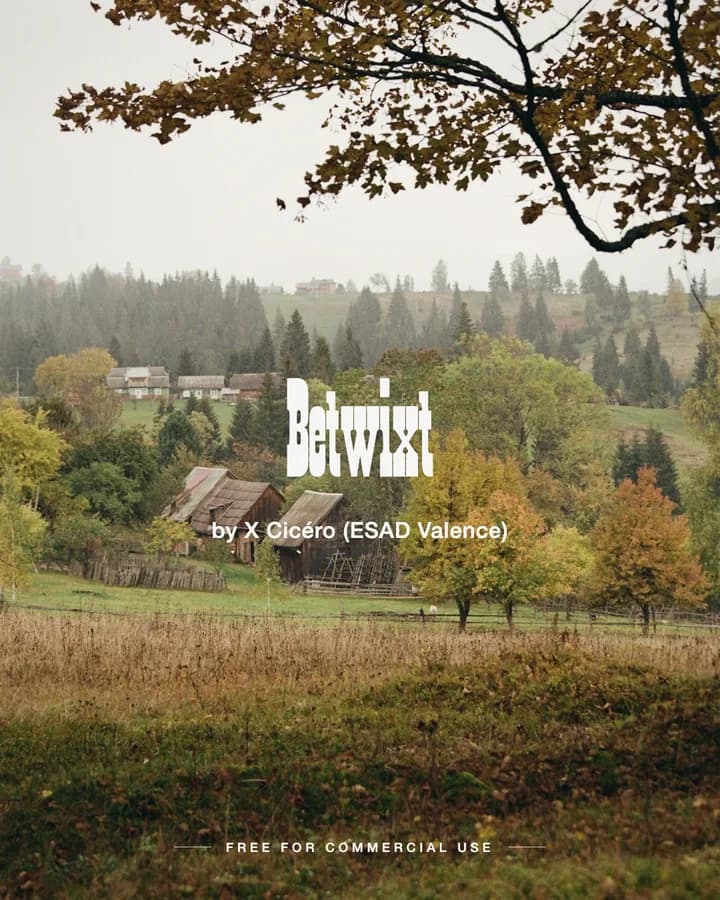 Betwixt font by X Cicéro (ESAD Valence)