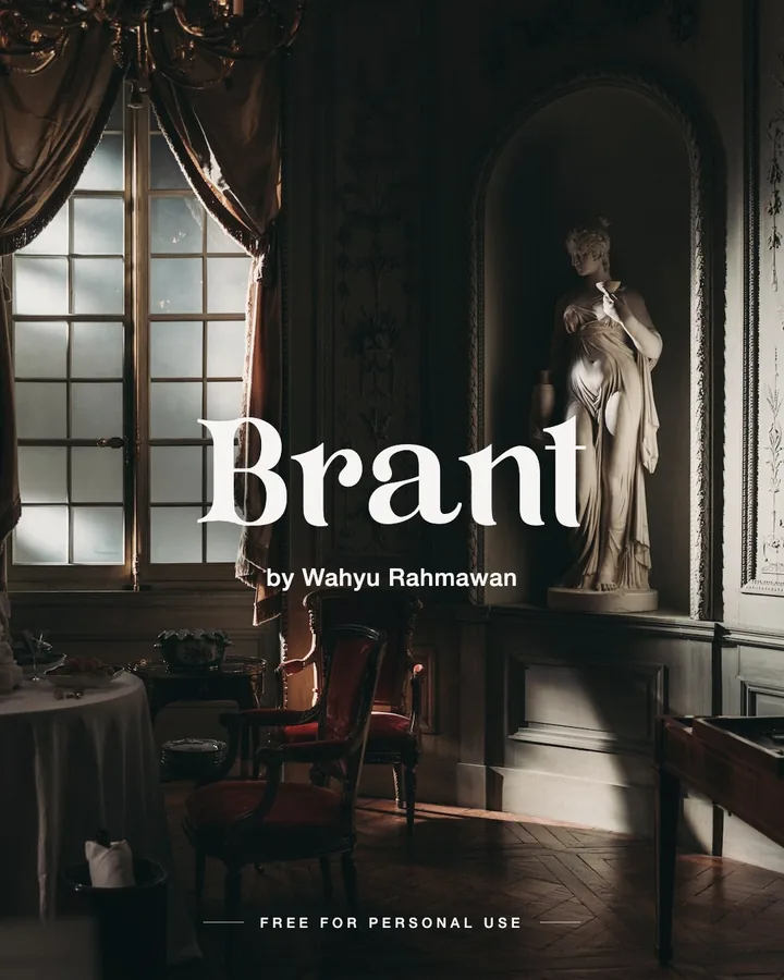 Brant font by Wahyu Rahmawan