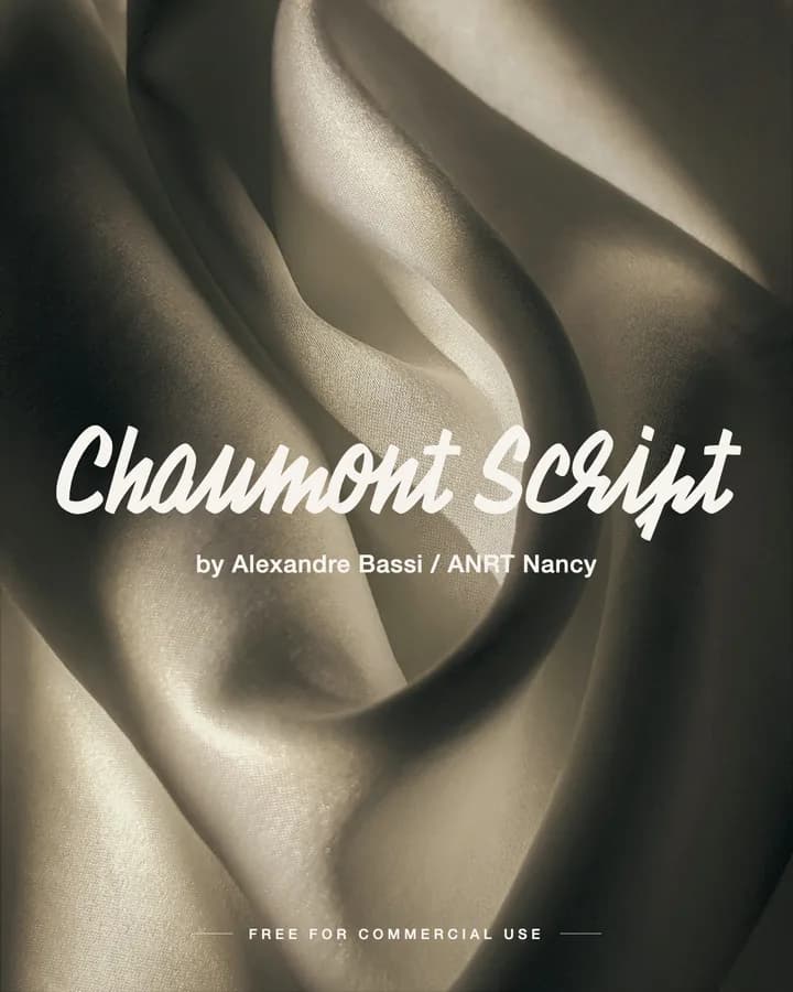 Chaumont Script font by Alexandre Bassi / ANRT Nancy