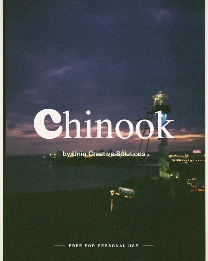 Chinook font by Unio Creative Solutions