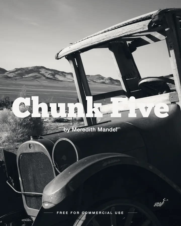 Chunk Five font by Meredith Mandel