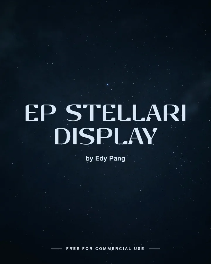 EP Stellari Display font by Edy Pang