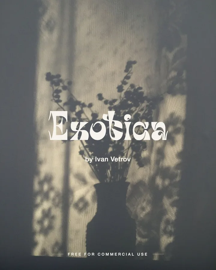 Exotica font by Ivan Vetrov