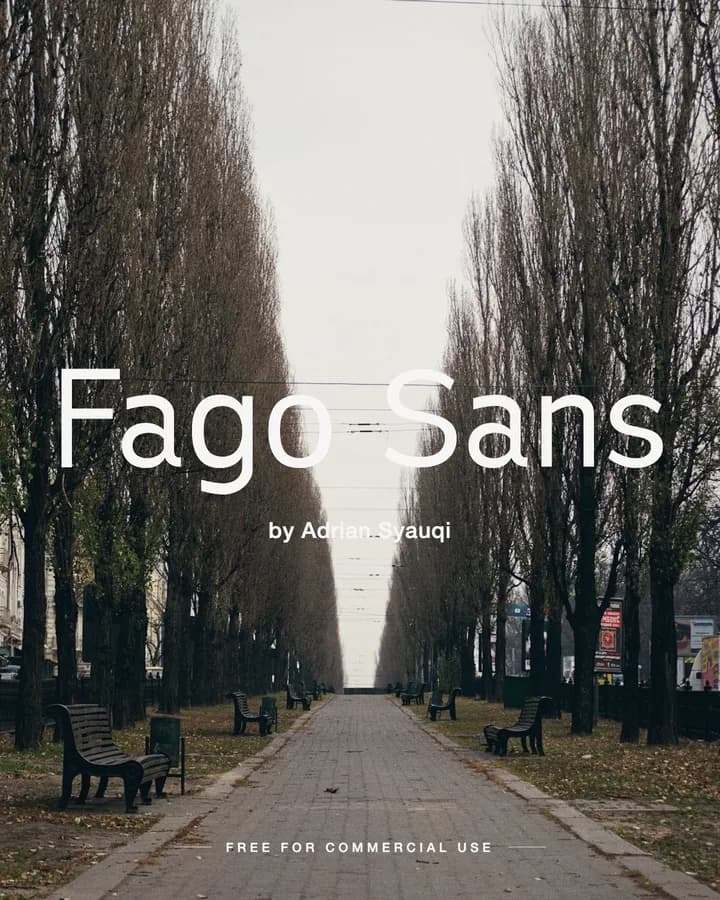Fago Sans font by Adrian Syauqi