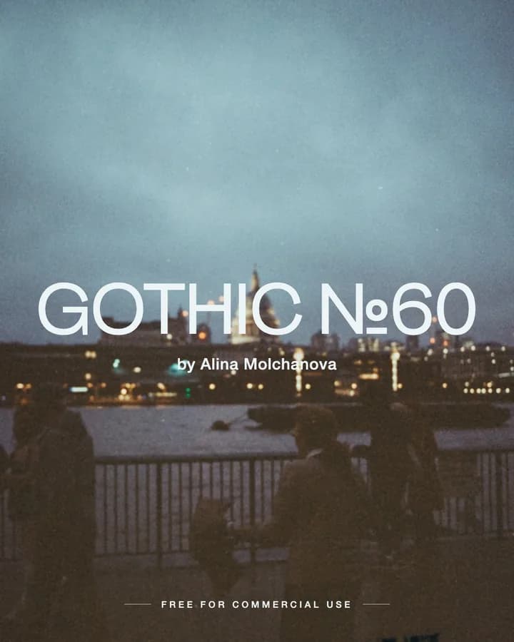 Gothic №60 font by Alina Molchanova