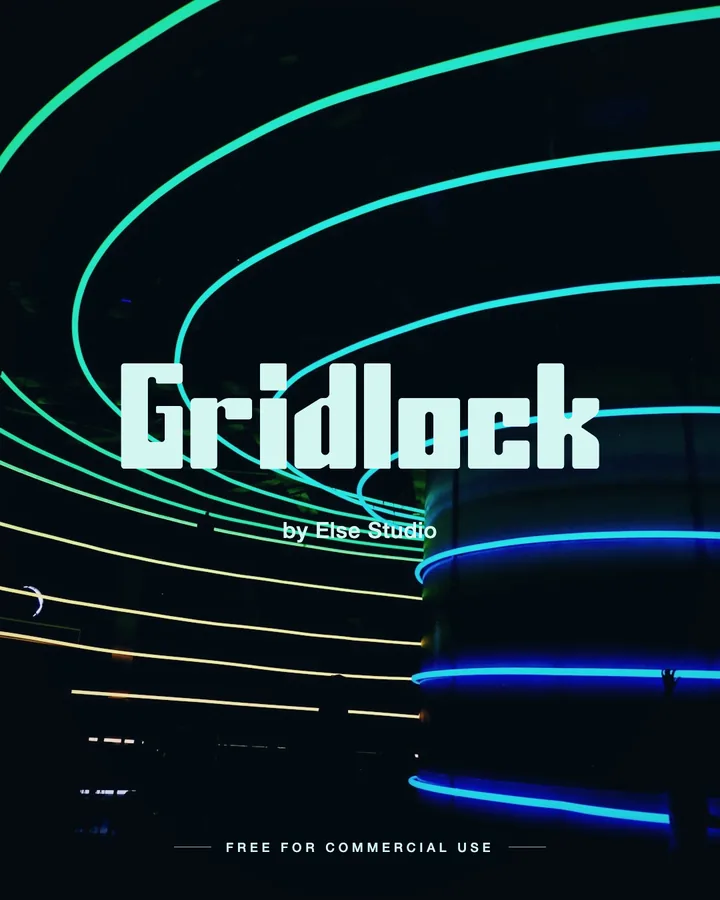 Gridlock font by Else Studio
