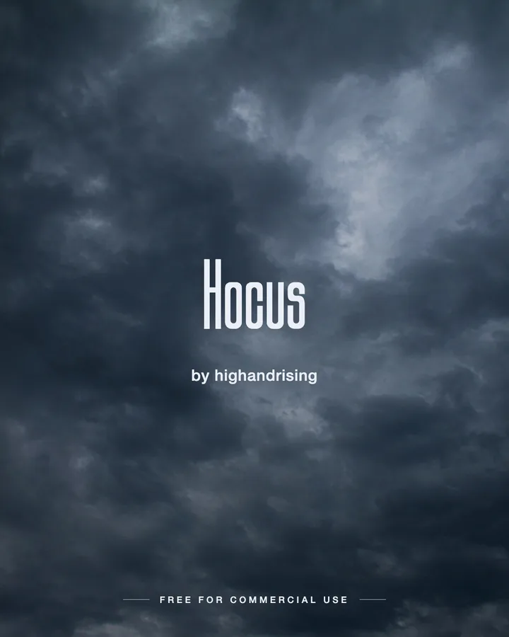 Hocus font by highandrising