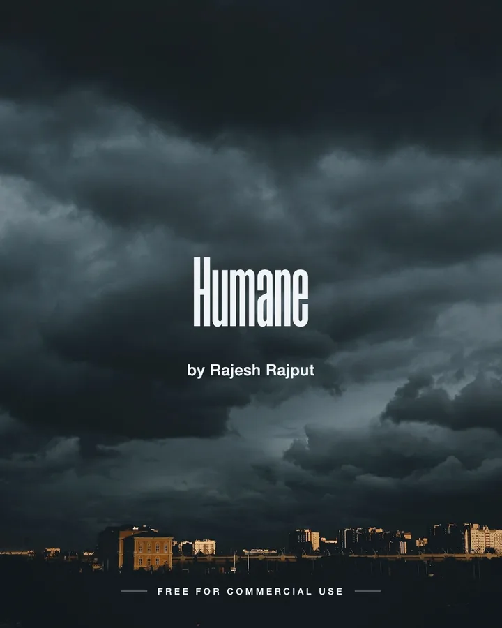 Humane font by Rajesh Rajput