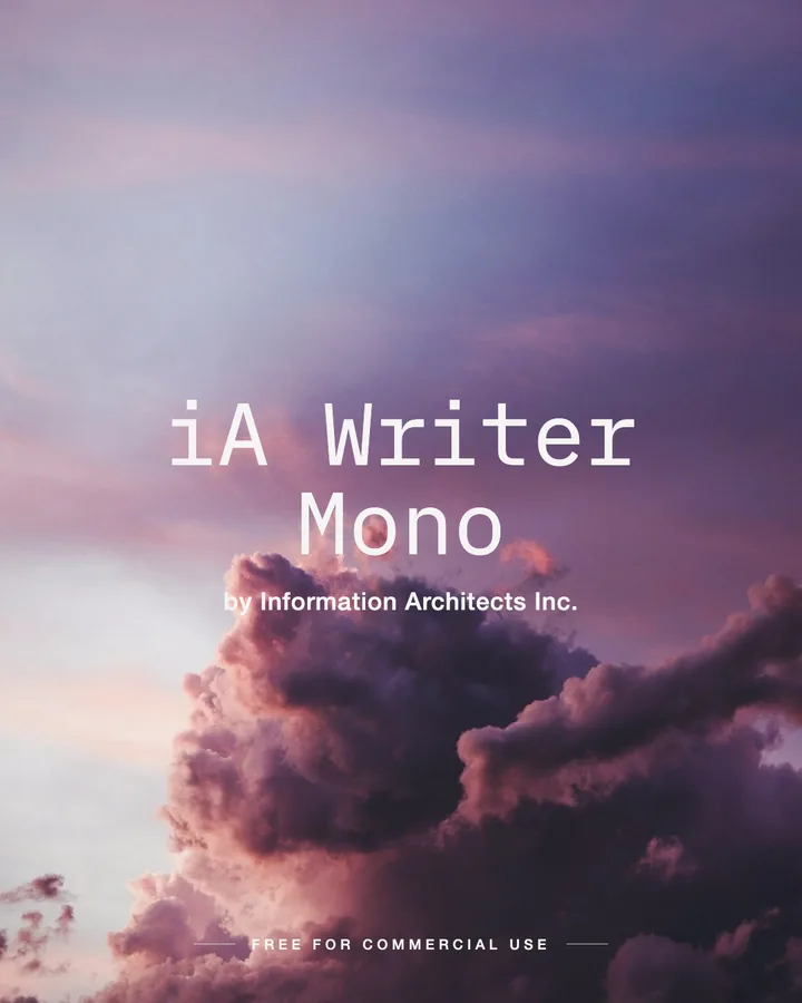 iA Writer Mono font by Information Architects Inc.