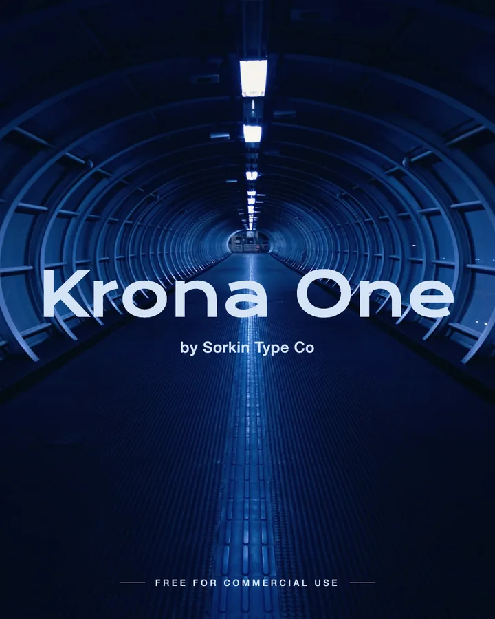 Krona One font by Sorkin Type Co