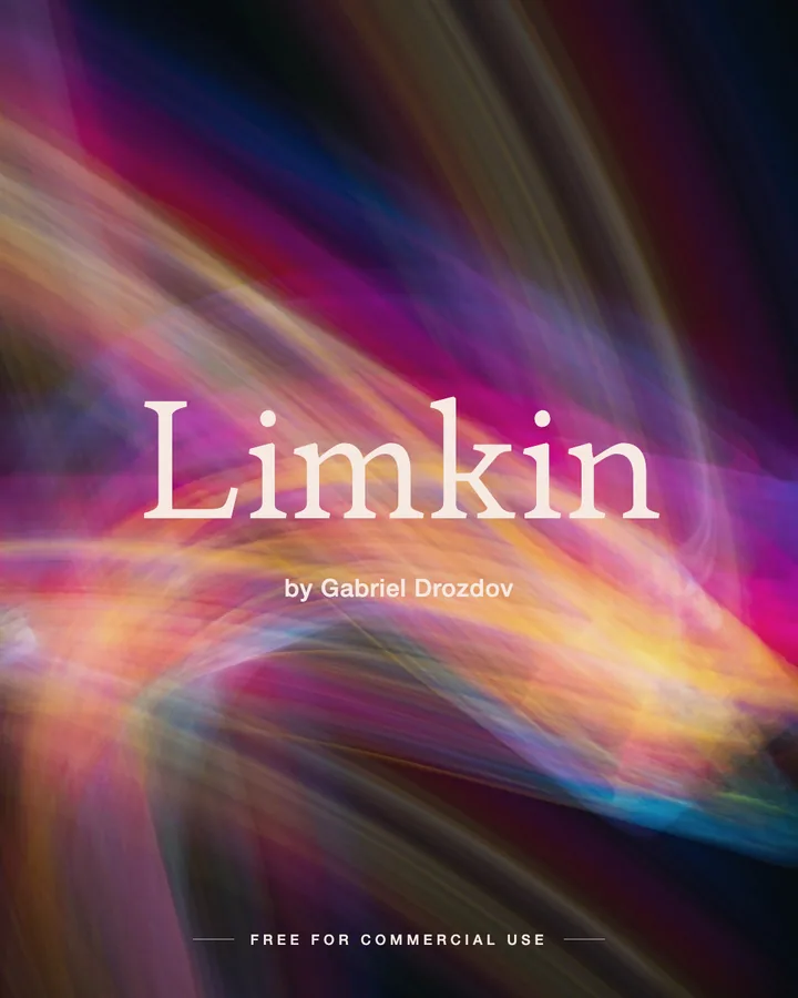 Limkin font by Gabriel Drozdov