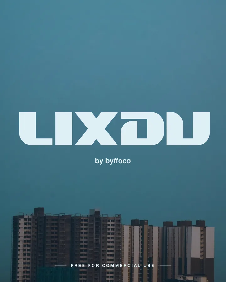 Lixdu font by byffoco