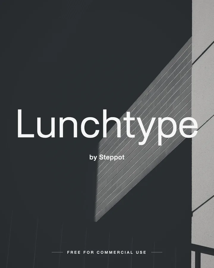 Lunchtype font by Steppot