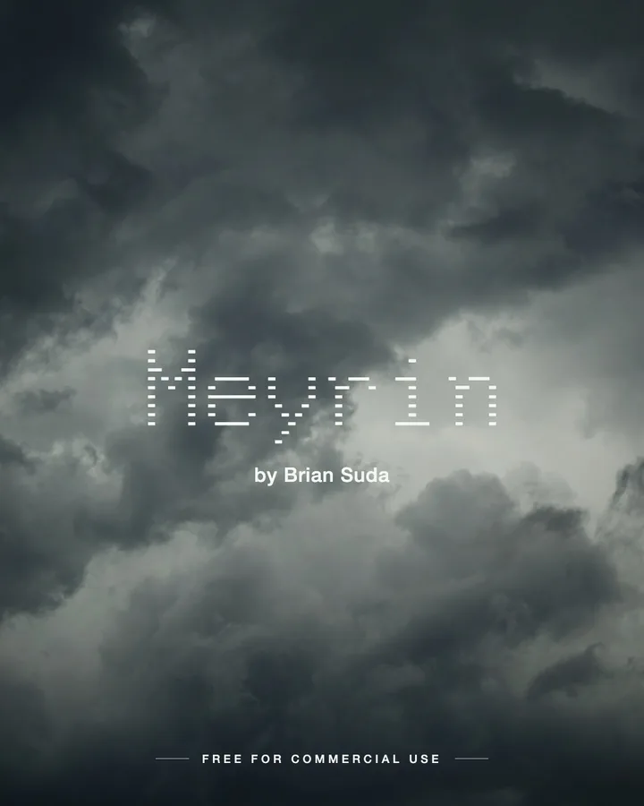 Meyrin font by Brian Suda