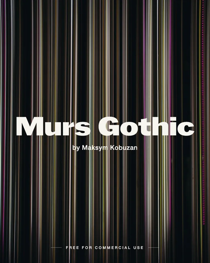 Murs Gothic font by Maksym Kobuzan