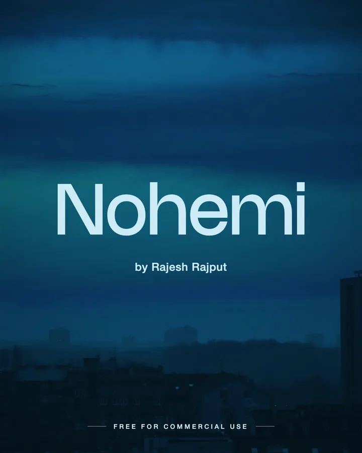 Nohemi font by Rajesh Rajput