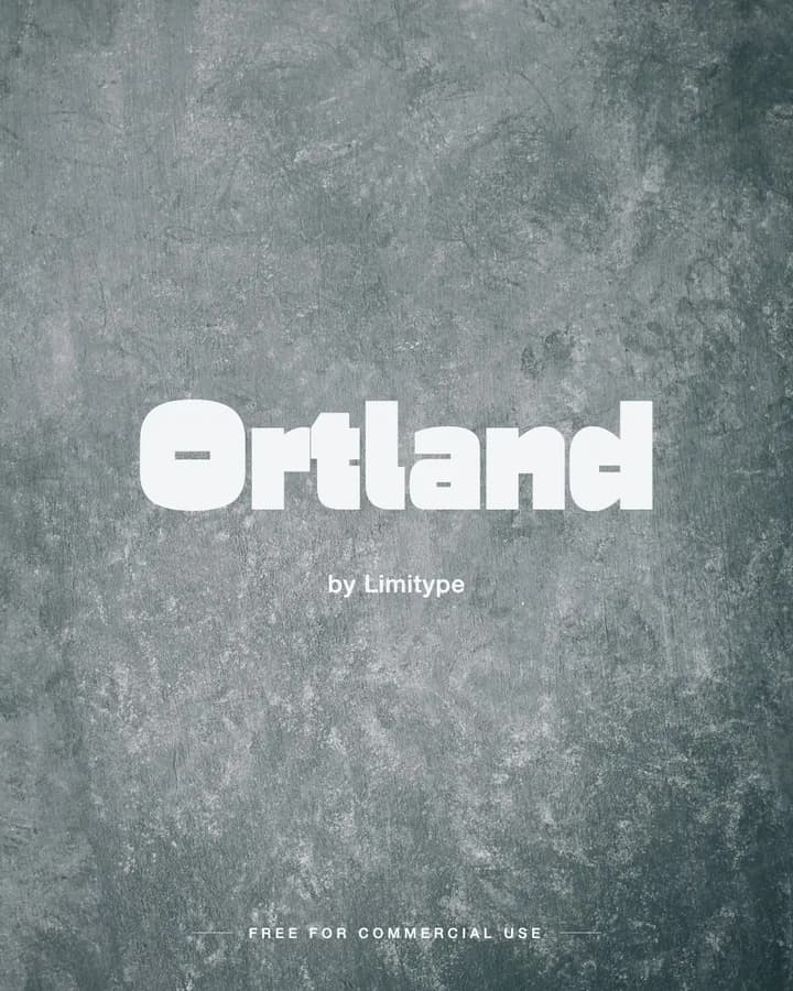 Ortland font by Limitype