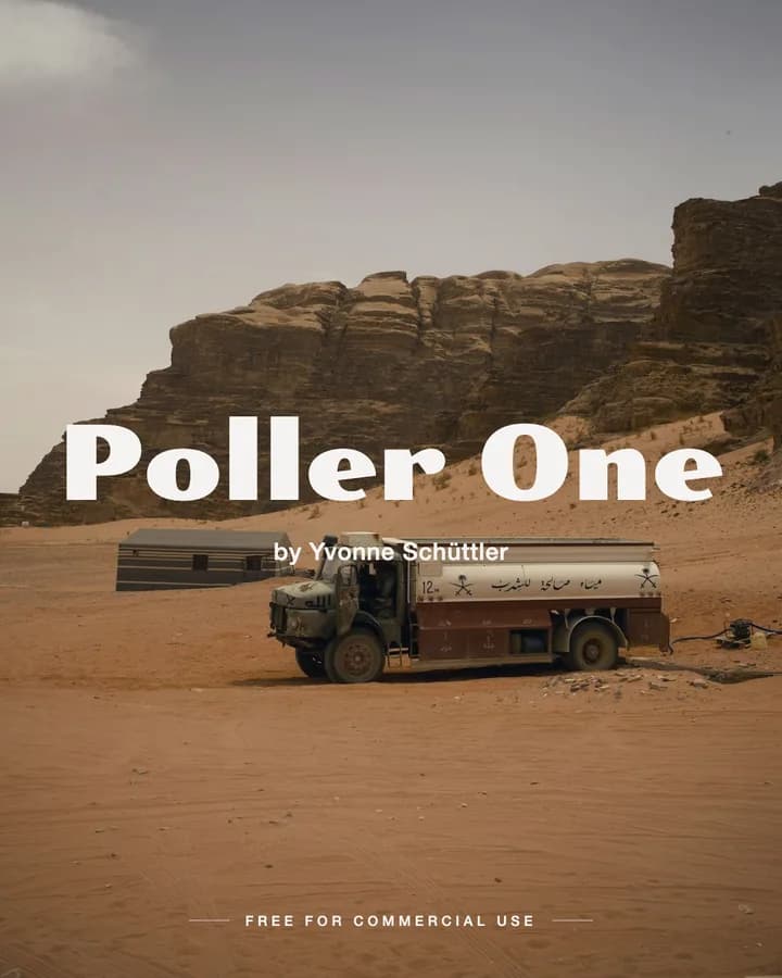 Poller One font by Yvonne Schüttler