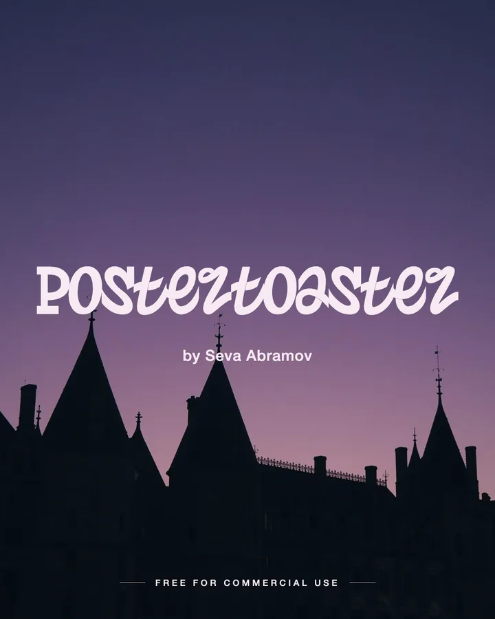 Postertoaster font by Seva Abramov
