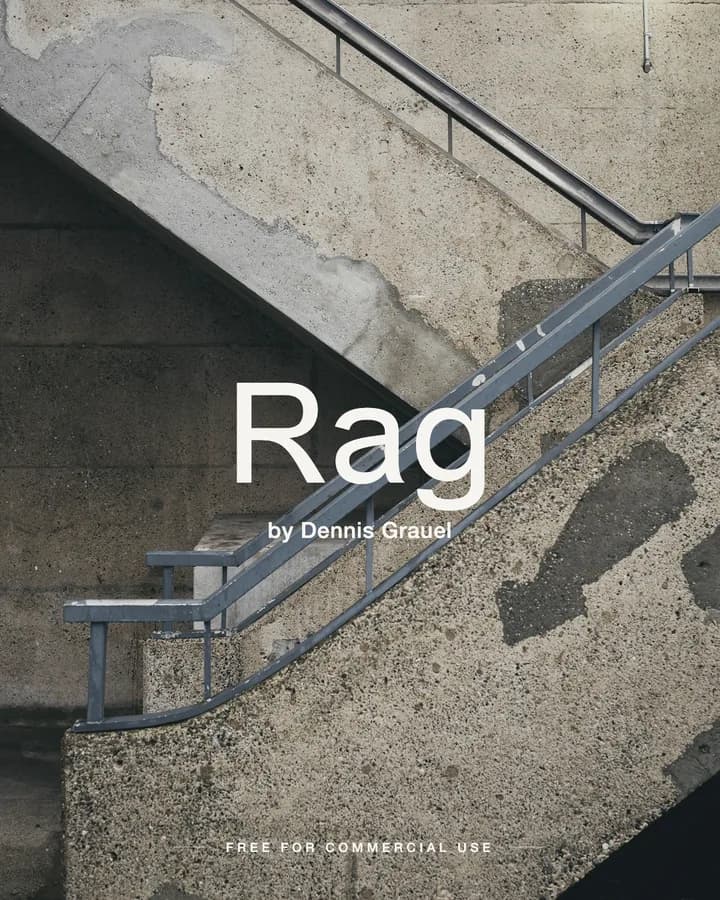 Rag font by Dennis Grauel