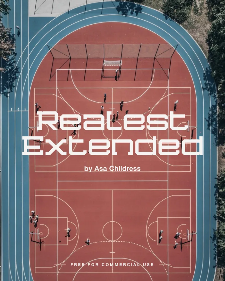 Realest Extended font by Asa Childress