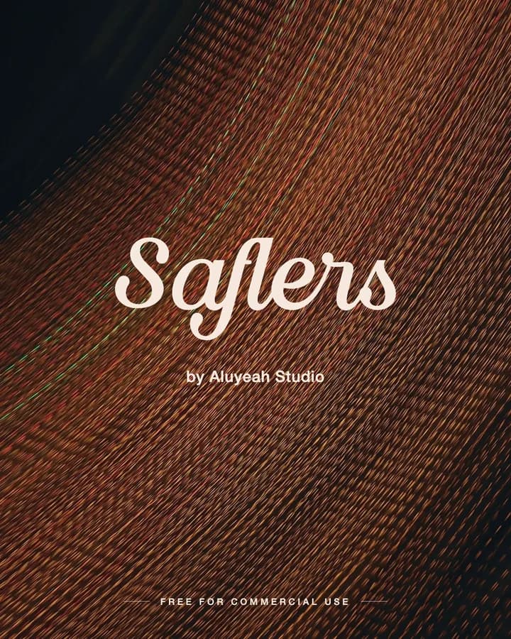 Saflers font by Aluyeah Studio