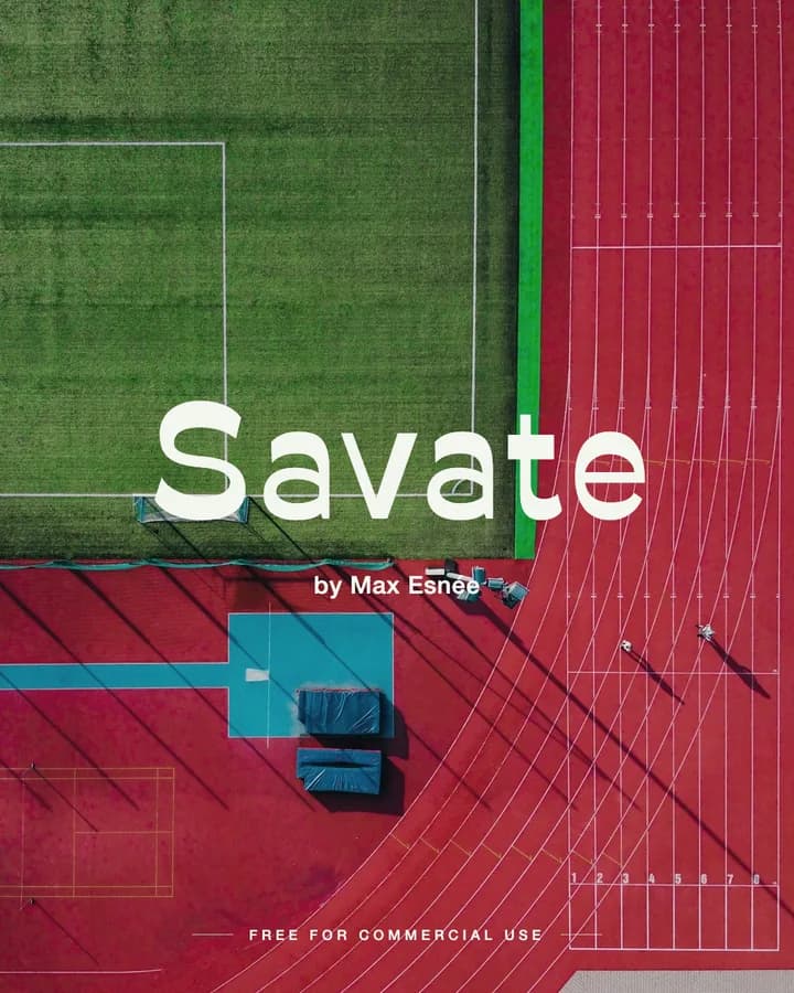 Savate font by Max Esnée