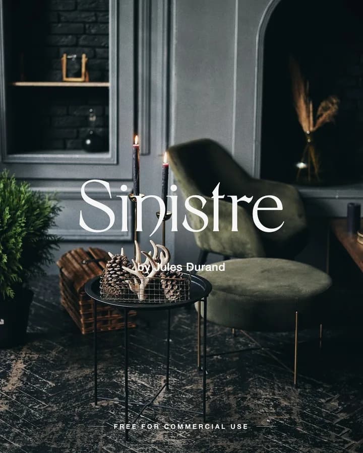 Sinistre font by Jules Durand