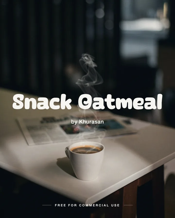 Snack Oatmeal font by Khurasan