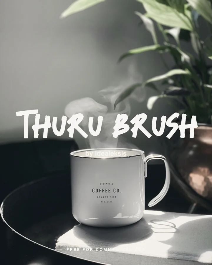 Thuru Brush font by idealeksis
