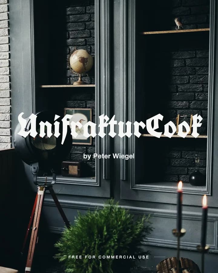 UnifrakturCook font by Peter Wiegel