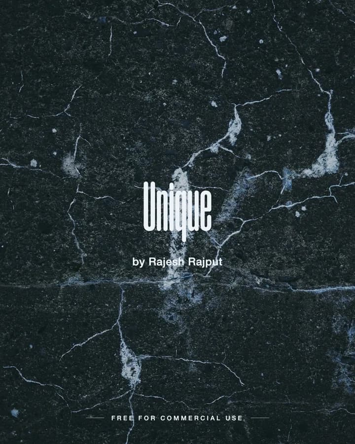 Unique font by Rajesh Rajput