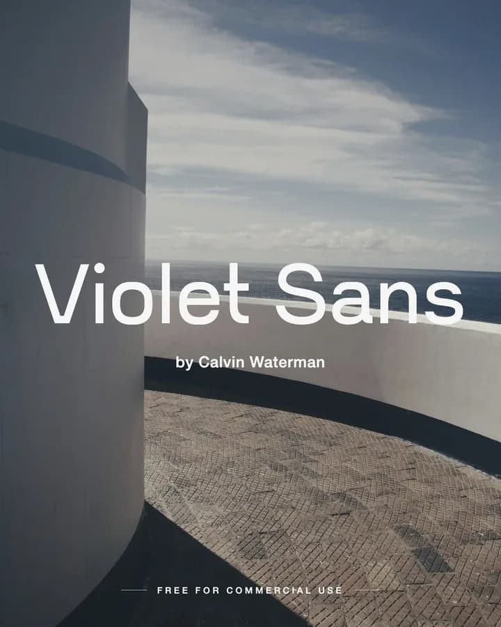 Violet Sans font by Calvin Waterman