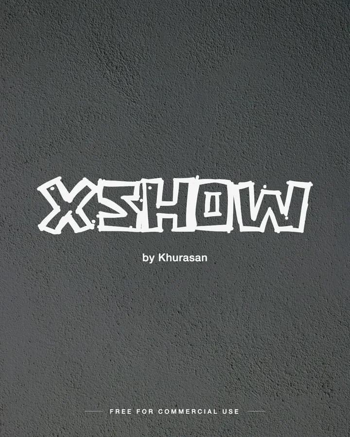 Xshow font by Khurasan