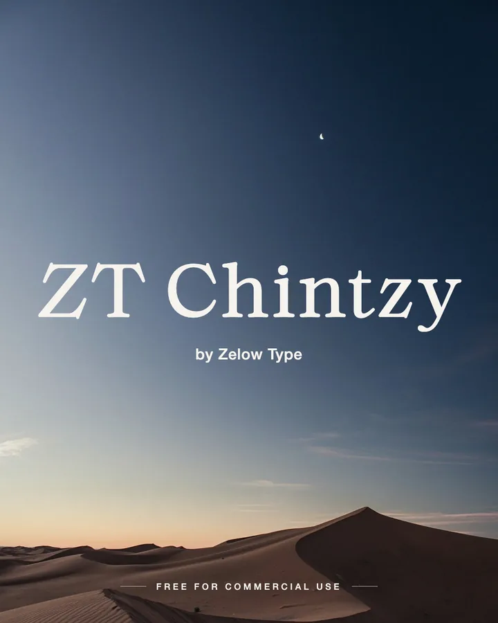 ZT Chintzy font by Zelow Type