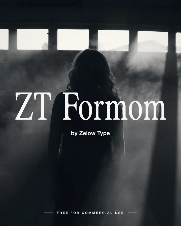 ZT Formom font by Zelow Type