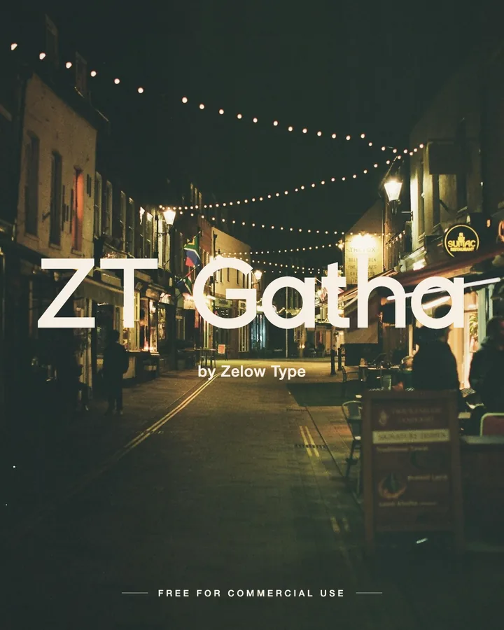ZT Gatha font by Zelow Type